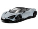 2020 McLaren 765LT Ceramic Gray with Black Top 1/43 Diecast Model Car Solido S4311905