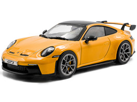 2023 Porsche 911 992 GT3 Signal Yellow with Black Top 1/43 Diecast Model Car Solido S4312504