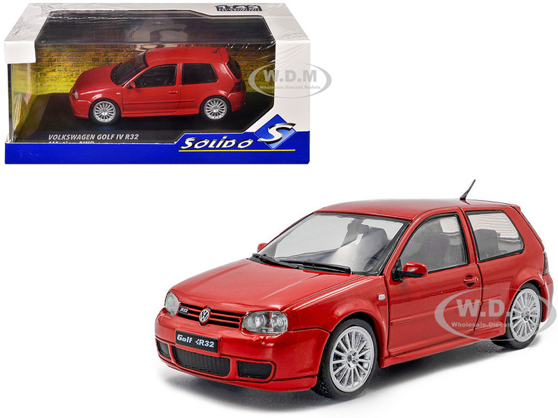 2003 Volkswagen Golf IV R32 Toronto Red 1/43 Diecast Model Car Solido S4313604
