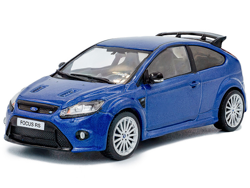 2010 Ford Focus MKII RS Indianapolis Blue Metallic 1/43 Diecast Model Car Solido S4314902