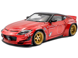2022 Nissan Pandem Fairlady Z RHD Right Hand Drive Red Metallic with Black Top 1/43 Diecast Model Car Solido S4315501
