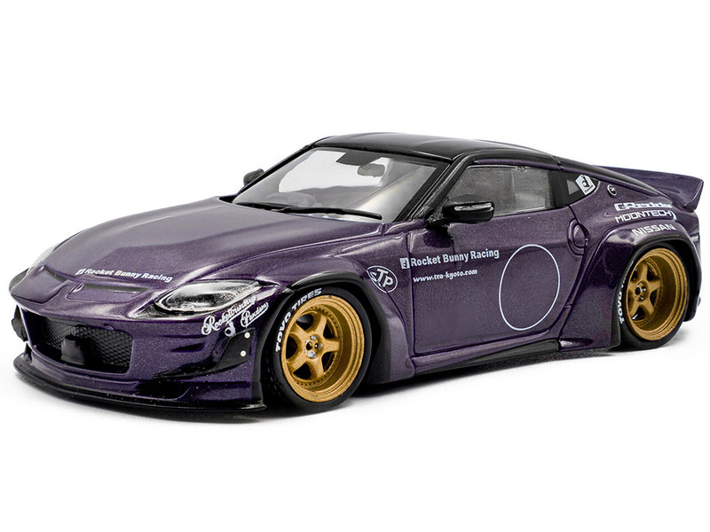 2022 Nissan Pandem Fairlady Z RHD Right Hand Drive Purple Metallic with Black Top 1/43 Diecast Model Car  Solido S4315502