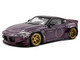 2022 Nissan Pandem Fairlady Z RHD Right Hand Drive Purple Metallic with Black Top 1/43 Diecast Model Car  Solido S4315502