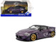 2022 Nissan Pandem Fairlady Z RHD Right Hand Drive Purple Metallic with Black Top 1/43 Diecast Model Car  Solido S4315502