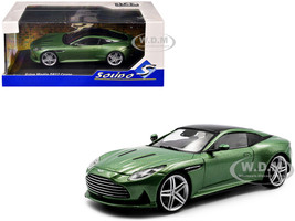 2023 Aston Martin DB12 Coupe Iridescent Emerald Metallic with Black Top 1/43 Diecast Model Car Solido S4315702