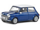 1994 Mini Cooper Sport Tahiti Blue Metallic with White Top and Stripes 1/43 Diecast Model Car Solido S4316602 1994 Mini Cooper Sport Tahiti Blue Metallic with White Top and Stripes 1/43 Diecast Model Car Solido S4316602
