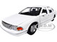 1993 Chevrolet Caprice Police Car Unmarked White Custom Builder s Kit Series 1/24 Diecast Model Car Motormax 76438BB-W