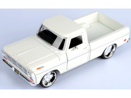 1969 Ford F 100 Pickup Truck Cream Maxx Design Series 1/24 Diecast Model Car Motormax 79315MX-CRM