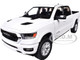 2019 RAM 1500 Laramie Crew Cab Pickup Truck White Timeless Legends Series 1/24 Diecast Model Car Motormax 79357W