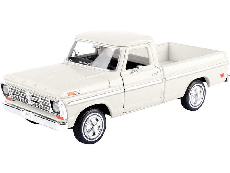 1972 Ford F 100 Pickup Truck Cream Timeless Legends Series 1/24 Diecast Model Car Motormax 79384CRM