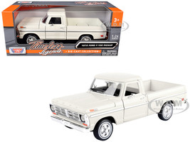 1972 Ford F 100 Pickup Truck Cream Timeless Legends Series 1/24 Diecast Model Car Motormax 79384CRM
