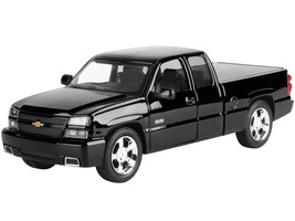2006 Chevrolet Silverado SS Pickup Truck Black Timeless Legends Series 1/25 Diecast Model Car Motormax 79394BK