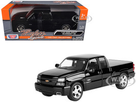 2006 Chevrolet Silverado SS Pickup Truck Black Timeless Legends Series 1/25 Diecast Model Car Motormax 79394BK