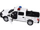 2019 Ford F 150 Lariat Crew Cab Pickup Truck White with Flashing Light Bar and Front and Rear Lights and Sounds 1/27 Diecast Model Car Motormax 79542W