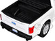 2019 Ford F 150 Lariat Crew Cab Pickup Truck White with Flashing Light Bar and Front and Rear Lights and Sounds 1/27 Diecast Model Car Motormax 79542W