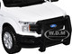 2019 Ford F 150 Lariat Crew Cab Pickup Truck White with Flashing Light Bar and Front and Rear Lights and Sounds 1/27 Diecast Model Car Motormax 79542W