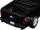2019 Ford F 150 Lariat Crew Cab Pickup Truck with Bed Cage Black and White with Flashing Light Bar and Front and Rear Lights and Sounds 1/27 Diecast Model Car Motormax 79543BKW