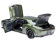 2022 Dodge Challenger SRT Jailbreak F8 Green with Carbon Stripes 1/18 Model Car Autoart 71761