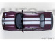 2022 Dodge Challenger SRT Jailbreak Hellraisin Purple with White Stripes 1/18 Model Car Autoart 71762