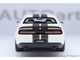 2023 Dodge Challenger SRT Super Stock Knuckle White with Carbon Stripes 1/18 Model Car Autoart 71766