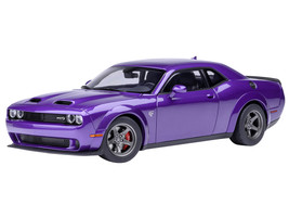 2023 Dodge Challenger SRT Super Stock Plum Crazy Purple 1/18 Model Car Autoart 71768