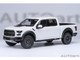 2019 Ford F 150 Raptor Pickup Truck Oxford White 1/18 Model Car Autoart 72946