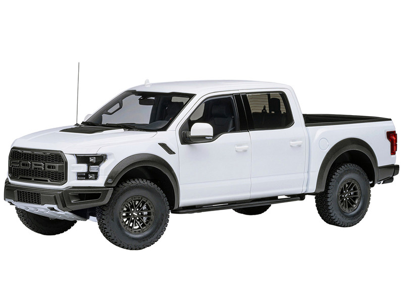 2019 Ford F 150 Raptor Pickup Truck Oxford White 1/18 Model Car Autoart 72946