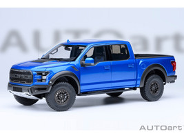 2019 Ford F 150 Raptor Pickup Truck Velocity Blue 1/18 Model Car Autoart 72949