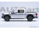 2019 Ford F 150 Raptor Pickup Truck Ingot Silver 1/18 Model Car Autoart 72950