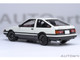 Toyota Sprinter Trueno AE86 RHD Right Hand Drive Project D Final Version White with Carbon Hood Initial D 1995 2013 TV Series 30th Anniversary 1/18 Model Car Autoart 78787