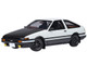 Toyota Sprinter Trueno AE86 RHD Right Hand Drive Project D Final Version White with Carbon Hood Initial D 1995 2013 TV Series 30th Anniversary 1/18 Model Car Autoart 78787