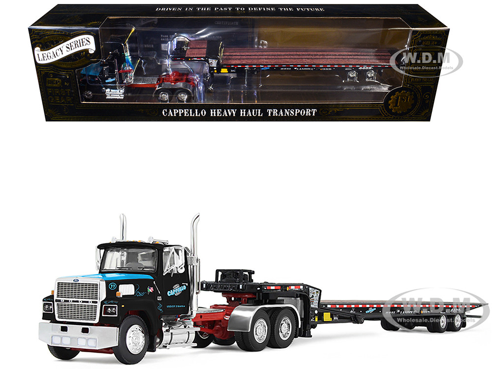 Ford LTL 9000 Day Cab and Landoll 440B-50CA Traveling Axle Trailer