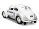 1959 Volkswagen Beetle R2 D2 Livery White with Graphics Star Wars Franchise Hollywood Rides Series 1/32 Diecast Model Car Jada 36982