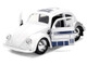 1959 Volkswagen Beetle R2 D2 Livery White with Graphics Star Wars Franchise Hollywood Rides Series 1/32 Diecast Model Car Jada 36982