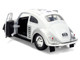 1959 Volkswagen Beetle R2 D2 Livery White with Graphics Star Wars Franchise Hollywood Rides Series 1/32 Diecast Model Car Jada 36982