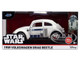 1959 Volkswagen Beetle R2 D2 Livery White with Graphics Star Wars Franchise Hollywood Rides Series 1/32 Diecast Model Car Jada 36982