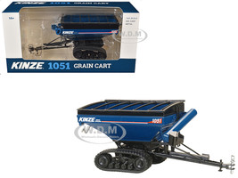 Kinze 1051 Grain Cart with Tracks Blue 1/64 Diecast Model SpecCast KZE1333