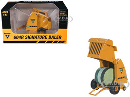 Vermeer 604R Signature Baler Yellow with Bale 1/64 Diecast Model SpecCast VMR007