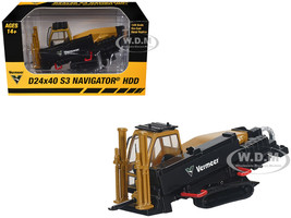 Vermeer D24x40 S3 Navigator HDD Horizontal Directional Drilling Machine Yellow and Black 1/64 Diecast Model SpecCast VMR008