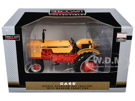 Case Model D Wide Front Tractor Orange Classic Series 1/16 Diecast