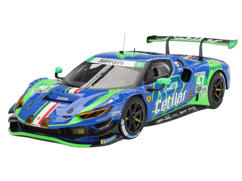 Ferrari 296 GT3 #47 Antonio Fuoco Nicola Lacorte Roberto Lacorte Lorenzo Patrese Cetilar Racing IMSA 24 Hours of Daytona 2025 Competition Series 1/18 Model Car BBR CS18011