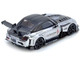 Honda S2000 RHD Right Hand Drive J s Racing Chrome Silver with Carbon Hood and Top with Graphics Tokyo Auto Salon Hong Kong 2025 Event Edition 1/64 Diecast Model Car Inno Models IN64-S2000JS-TASHK25