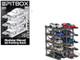 Modular Diecast 3D Parking Rack Display Stand Set of 10 Racks for 1/64 Scale Model Cars Pitbox 720008