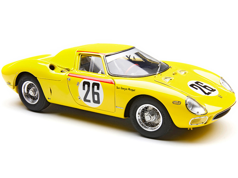 Ferrari 250 LM RHD Right Hand Drive #26 Pierre Dumay Gustave Taf Gosselin Team Georges Marquet 2nd Place 24 Hours of Le Mans 1965 Limited Edition to 1500 pieces Worldwide 1/18 Diecast Model Car CMC M-264