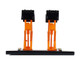 Automotive Double Scissor Lift Black and Orange Double Scissor Lifts Series 2 1/64 Diecast Model Greenlight 16220A
