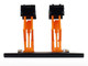 Automotive Double Scissor Lift Black and Orange Double Scissor Lifts Series 2 1/64 Diecast Model Greenlight 16220A