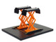 Automotive Double Scissor Lift Black and Orange Double Scissor Lifts Series 2 1/64 Diecast Model Greenlight 16220A