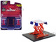 Automotive Double Scissor Lift Chevron White and Red Double Scissor Lifts Series 2 1/64 Diecast Model Greenlight 16220C