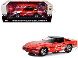 1988 Chevrolet Corvette C4 #1 Malcolm Konner Corvette Challenge Race Car Red with Black Top 1/18 Diecast Model Car Greenlight 13645