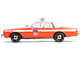1987 Chevrolet Caprice 9C1 FDNY The Official Fire Department City of New York Red with White Top and Stripes Artisan Collection 1/18 Diecast Model Car Greenlight 19141